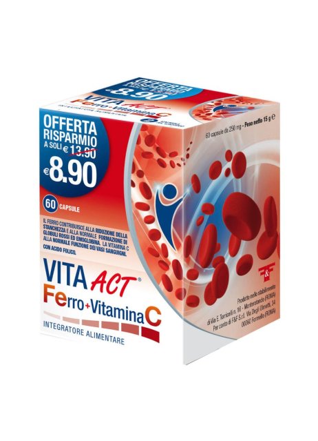 VITA ACT FERRO+VIT C 60CPS