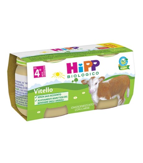 HIPP BIO OMOG VITELLO 2X80G