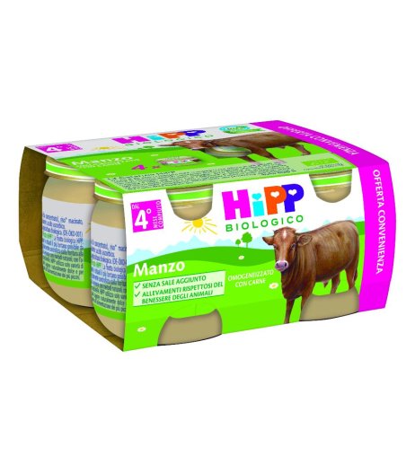 HIPP BIO OMOG MANZO 4X80G