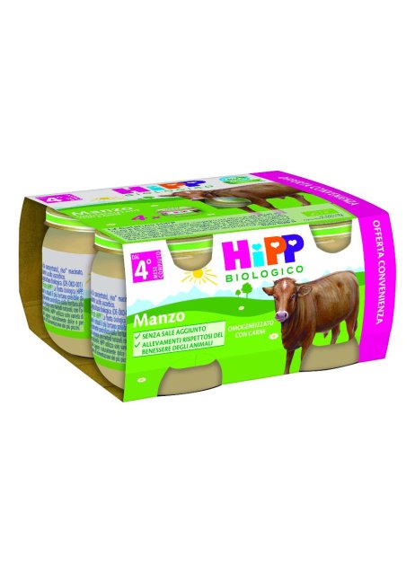 HIPP BIO OMOG MANZO 4X80G