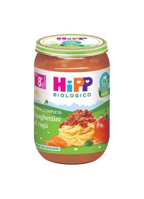 HIPP SPAGHETTINI RAGU' 220G