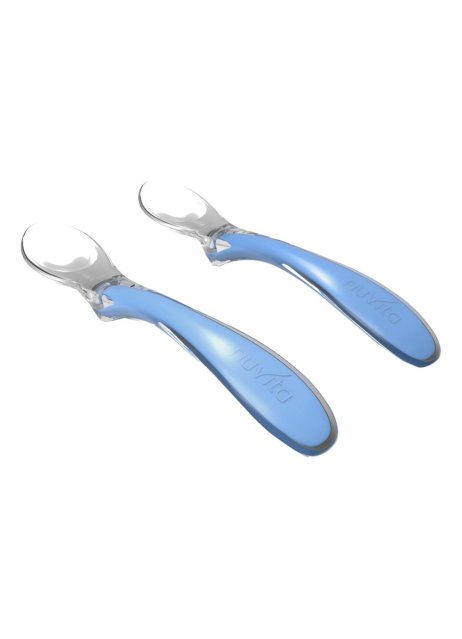 SET 2 CUCCHIAI IN SILICONE BLU