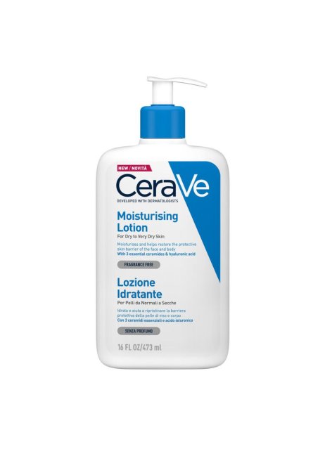 CeraVe Lozione Idratante 473 ml - Crema Corpo Per Pelle da Secca a Molto Secca