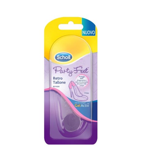 Scholl Party Feet Retro Tallone 2 pezzi - Solette in Gel contro il Dolore al Tallone