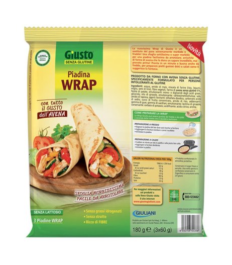 GIUSTO WRAP 3X60G S/G