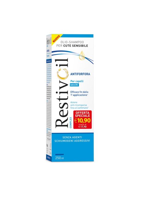 RestivOil Complex Antiforfora Olio-Shampoo per Capelli Secchi, 250ml