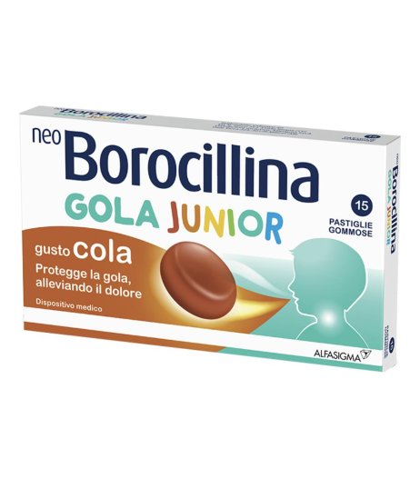 Neoborocillina Gola Junior 15 Pastiglie - Pastiglie contro il Mal di Gola