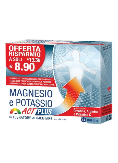 MAGNESIO POTASSIO ACT PLUS 14BS