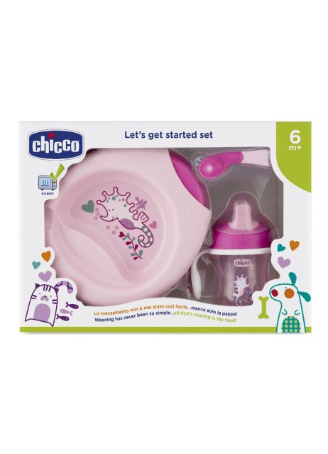 CH SET PAPPA 6M+ ROSA C/CUCCH