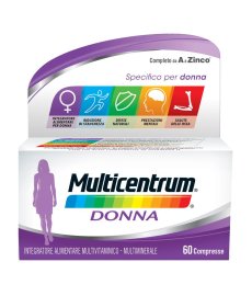 Multicentrum Donna 60 Compresse - Multivitaminico Completo per le Esigenze Nutrizionali della Donna