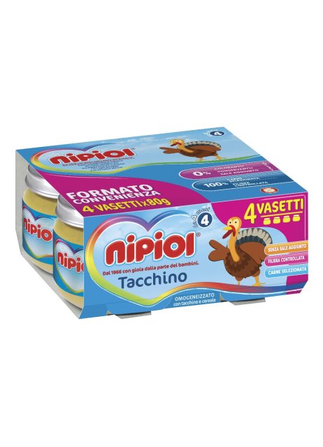 NIPIOL OMOG TACCHINO 4X80G