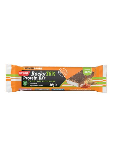 ROCKY 36% PROT BAR CARAMEL 50G