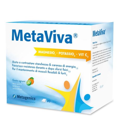 METAVIVA MG/K/VIT C 20BUST