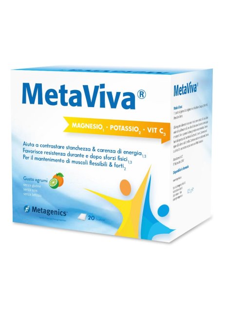 METAVIVA MG/K/VIT C 20BUST