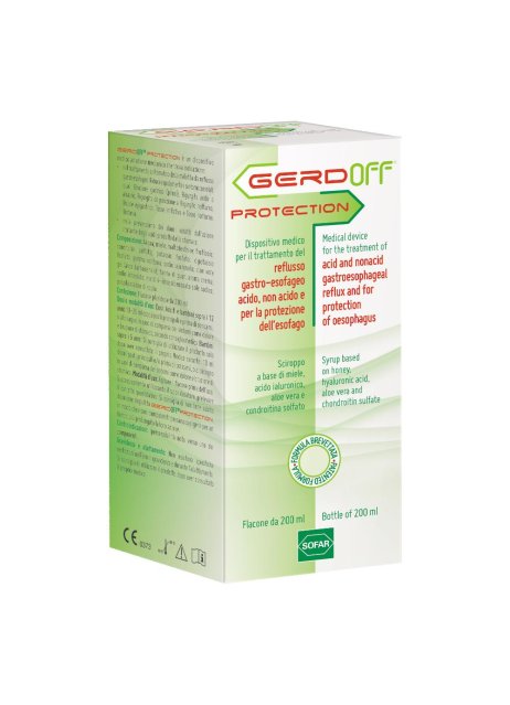 Gerdoff Protection 200 ml - Sciroppo Contro Bruciore e Reflusso Gastrico