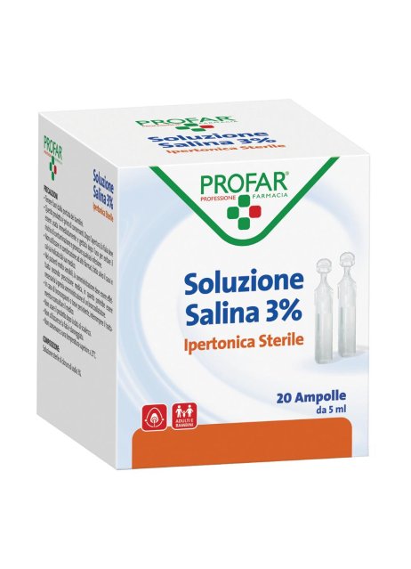 PROFAR SOLUZ IPERT 3% 5ML 20PZ