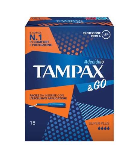 TAMPAX &GO SUPER PLUS 18PZ