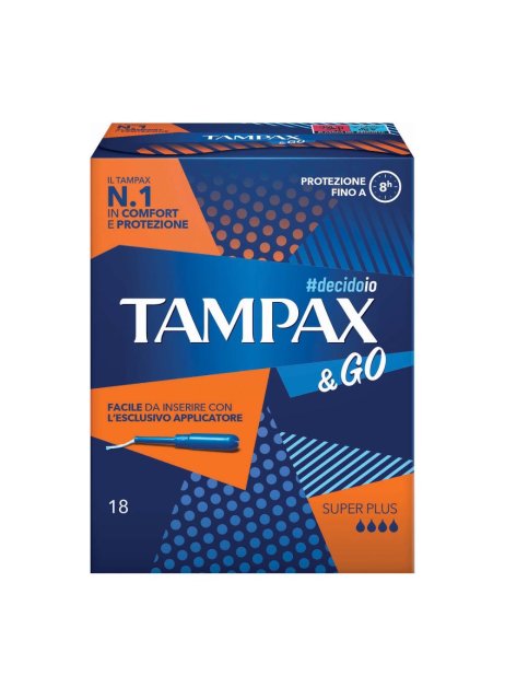 TAMPAX &GO SUPER PLUS 18PZ