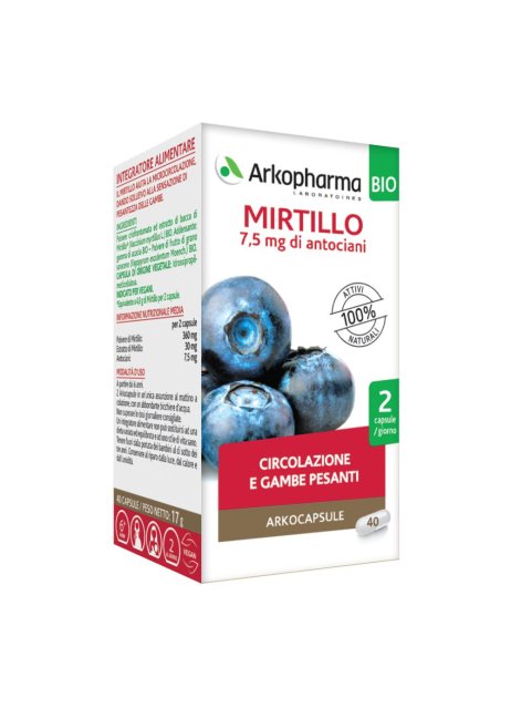 ARKOCAPSULE MIRTILLO 40CPS BIO