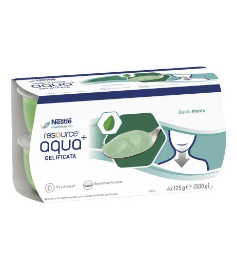 RESOURCE AQUA+MINT CUP6 4X125G