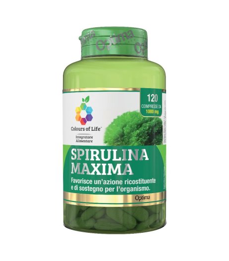 SPIRULINA MAXIMA 120CPR COLOUR