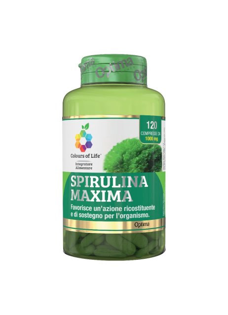 SPIRULINA MAXIMA 120CPR COLOUR