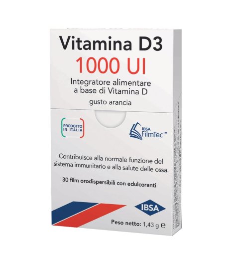 Vitamina D3 Ibsa 1000ui 30film