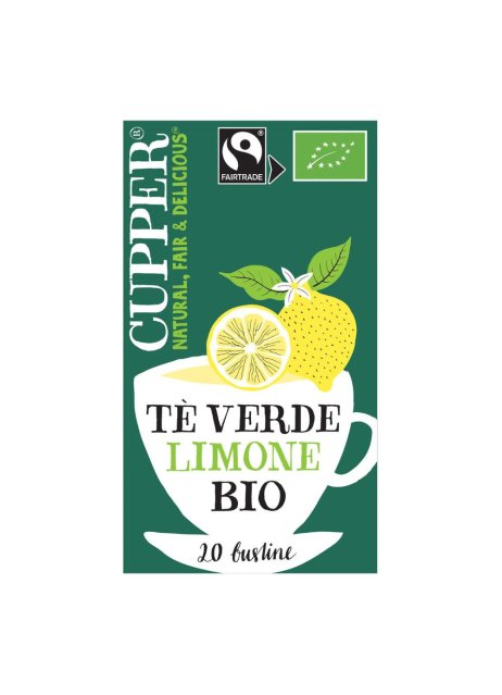 CUPPER TE' VERDE AL LIMONE 35G