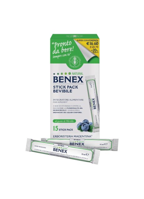 BENEX BEVIBILE 15STICK 12ML TP