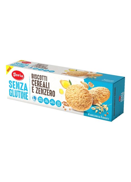 DORIA BISCOTTI CEREALI-ZENZERO