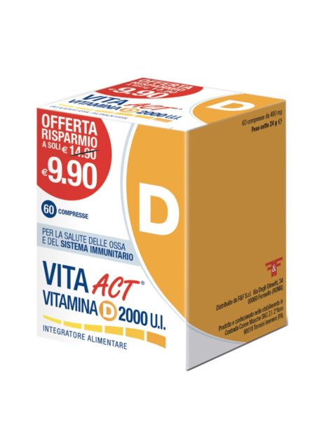 VITA ACT VIT D 2000 UI 60CPR