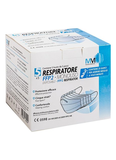 Munus Med Respir Ffp2+ga 5x5pz