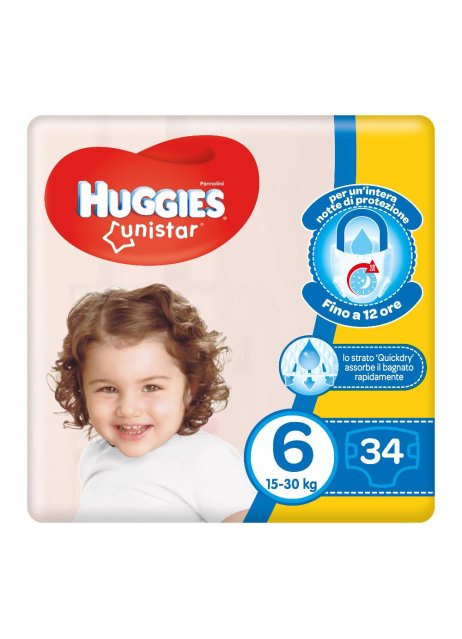 HUGGIES UNISTAR GRANDE 6 34PZ