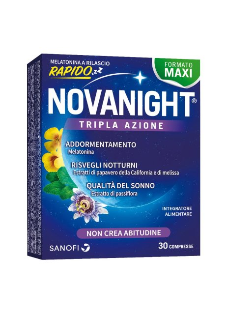 Novanight Tripla Azione Sonno Rigenerante 30 compresse