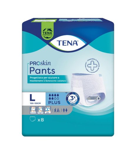 TENA PANTS PLUS L 8PZ