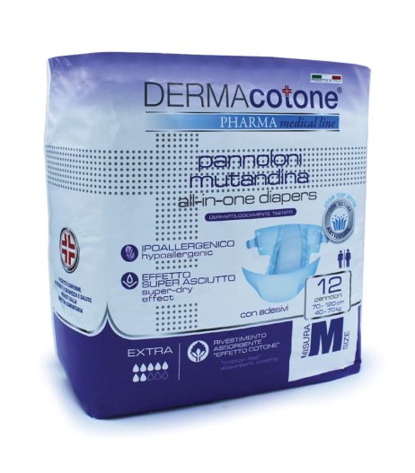 DERMACOTONE Pann.Mut.M 12pz