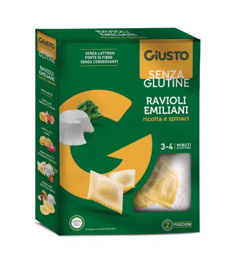 GIUSTO S/G RAVIOLI RICOTTA/SPI