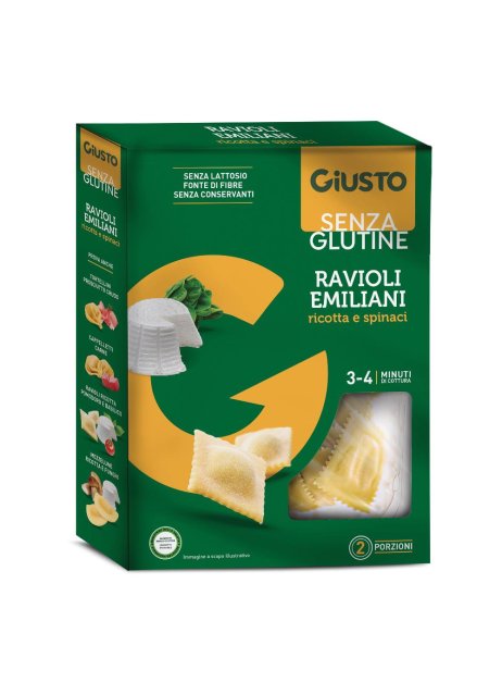 GIUSTO S/G RAVIOLI RICOTTA/SPI