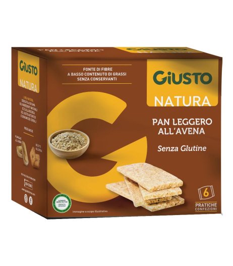 GIUSTO S/G PAN LEG AVENA 6X25G