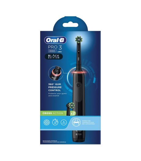 ORALB PRO 3 BLACK SPAZZ+2REF