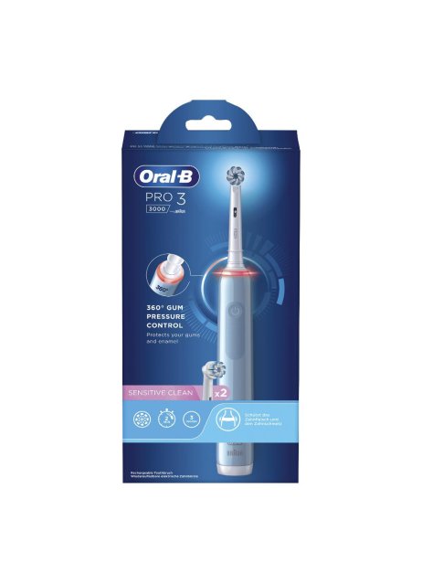 ORAL-B PRO3 Blu Sens.Spazz+2R.