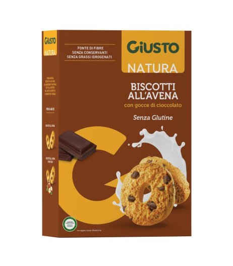 GIUSTO S/G Bisc.AvenaCiocc250g