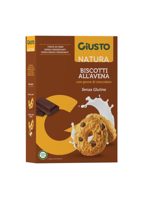 GIUSTO S/G Bisc.AvenaCiocc250g