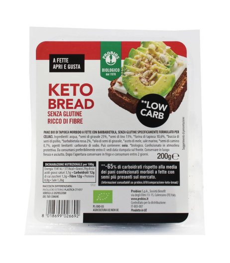 PROBIOS Keto Bread S/G 200g