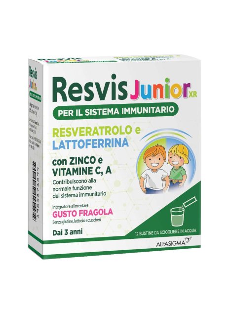 Resvis Junior XR 12 bustine - Integratore per il Sistema Immunitario dei Bambini