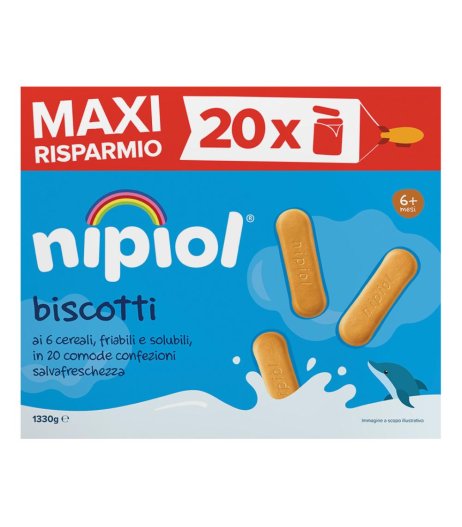 NIPIOL Biscott.6 Cereali*1330g