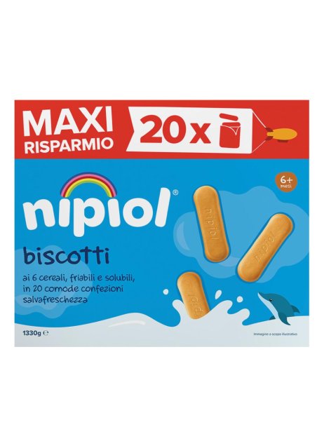 NIPIOL Biscott.6 Cereali*1330g