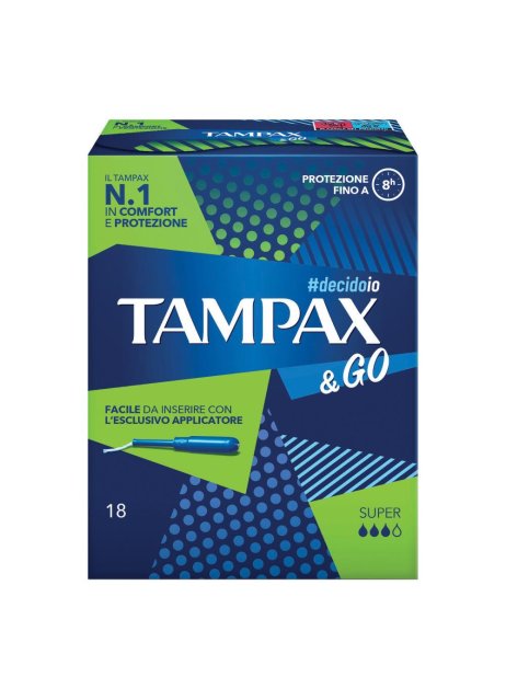 TAMPAX&GO Super 18pz