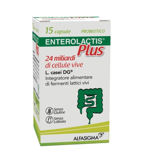 Enterolactis plus 15 capsule -  Integratore di Fermenti Lattici 