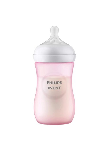 AVENT BIB NAT 3,0 ROSA 260ML